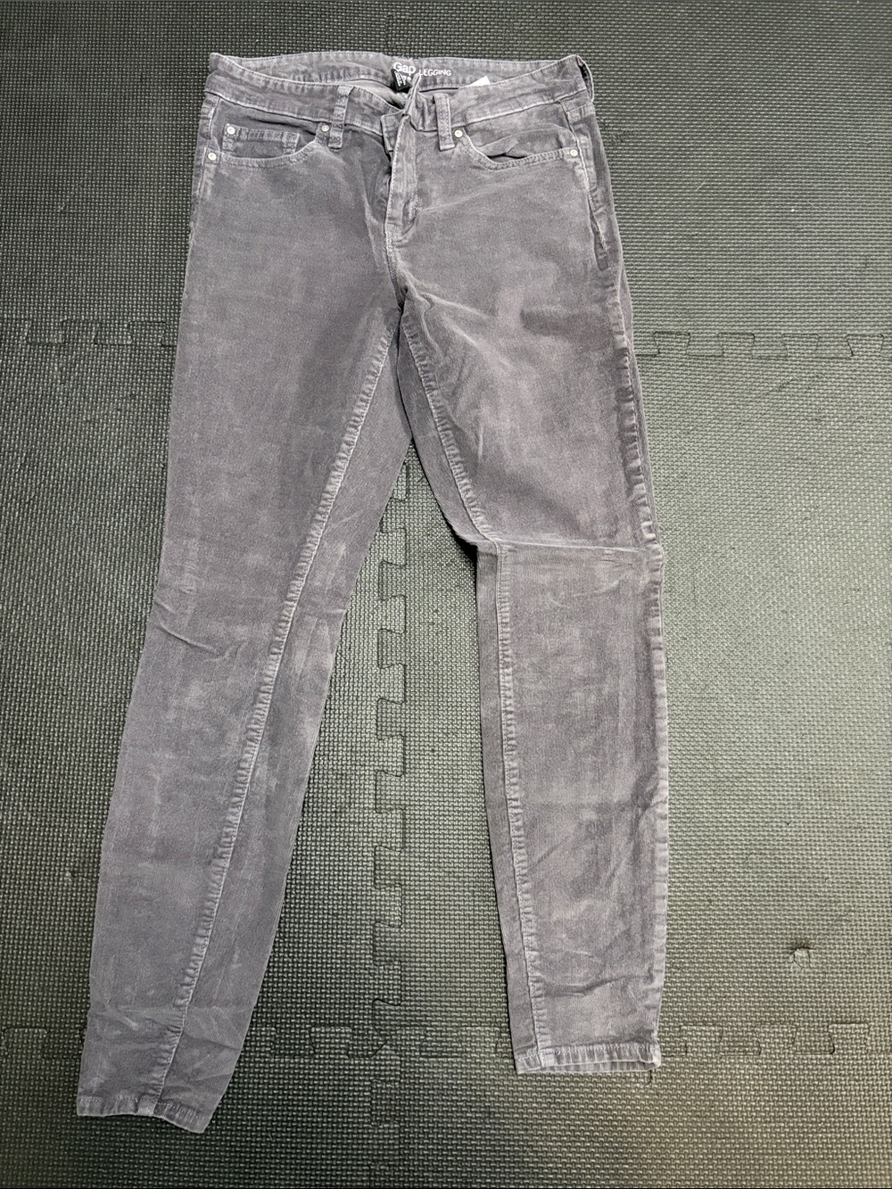 GAP Women's Gray Corduroy Slim Pants